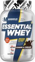 BIGMUSCLES NUTRITION Essential | 24g Protein with Digestive Enzymes, Vitamin & Minerals Whey Protein(1 kg, Cookie & Cream)