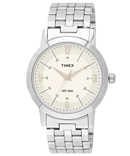 TIMEX Classics Analog White Dial Men’s Watch -TI000T10500