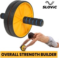 SLOVIC Double Wheel Ab Roller Gym For Exercise Fitness Equipment Ab Exerciser(Yellow)