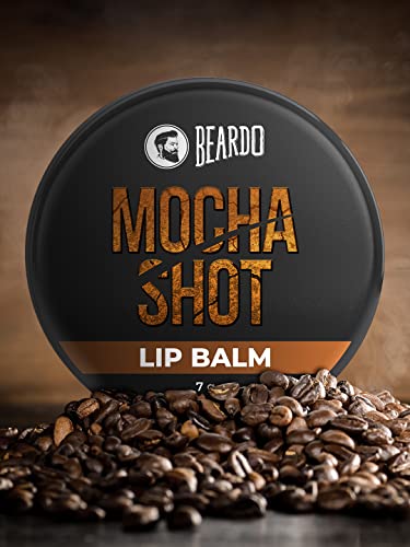Beardo Mocha Shot Lip Balm, 7g | Non Tinted Lip Balm for Men | For Soft Kissable Lips | Lip Care for Dry, Chapped & Cracked Lips