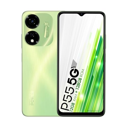 itel P55 5G | Dimensity 6080 | 12GB* RAM+128GB ROM with Memory Fusion| 50MP AI Dual Rear Camera| 5000mAh Battery | 2 Years Warranty | Mint Green