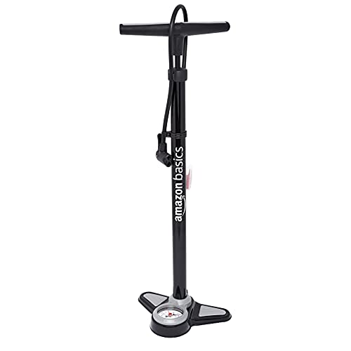 Amazon Basics Pressure Mini Air Pump for Cycles, Balls, 160 PSI, Black
