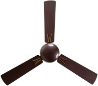 LUMINOUS Audie 2 Star Energy Efficient 50-Watt High-Speed For Home and Office 2 Star 1200 mm 3 Blade Ceiling Fan(Charcoal Black, Pack of 1)