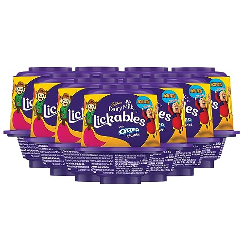 Cadbury Dairy Milk Lickables Chocolate with Oreo Chunks, 20 g, Pack of 12 (12 x 20 g)