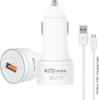 Portronics 15 W Turbo Car Charger(White, With USB Cable)