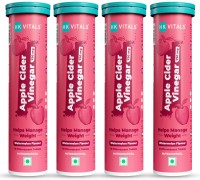 HEALTHKART HK VITALS Apple Cider Vinegar 750 mg Effervescent Tablets, Watermelon(4 x 15 Tablets)