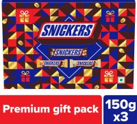SNICKERS Premium Rakhi Gift Pack of Assorted Chocolate Bars(3 x 150 g)