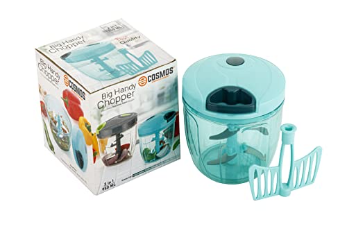 E-COSMOS Smart Handy Multi-Purpose Fruit & Vegetable Cutter Chopper (950ML,Green, Pack of 1)