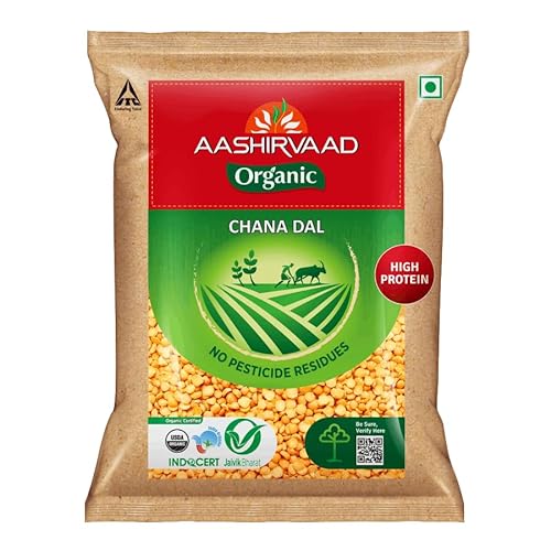 Aashirvaad Nature’s Super Foods Organic Chana Dal Pouch, 1 kg