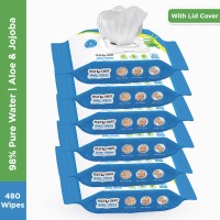 Miss & Chief by Flipkart Baby Wipes with Aloe Vera and Vitamin E(480 Wipes)