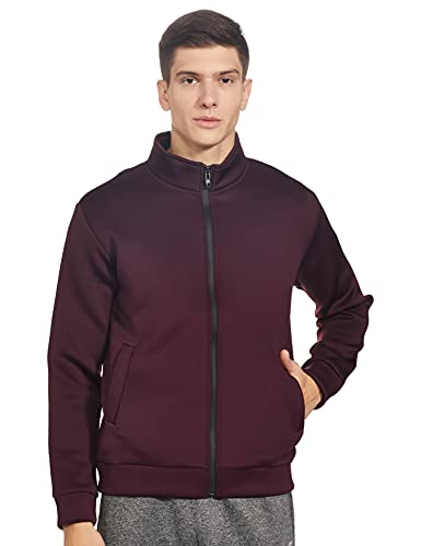 Integriti Men’s FASH Jacket (REBEL-J-CT-339 FSFLZP MARN_Maroon_XL)