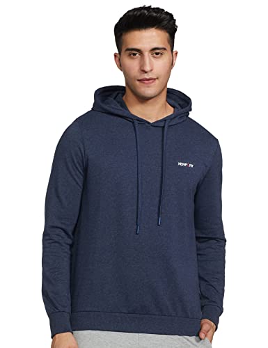 NEWPORT Men’s Cotton Blend Crew Neck Sweatshirt (NPMEPSS20013K04002_Blue_M)