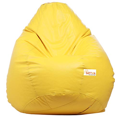 Sattva Classic Filled Bean Bag (with Beans) XXXL Yellow