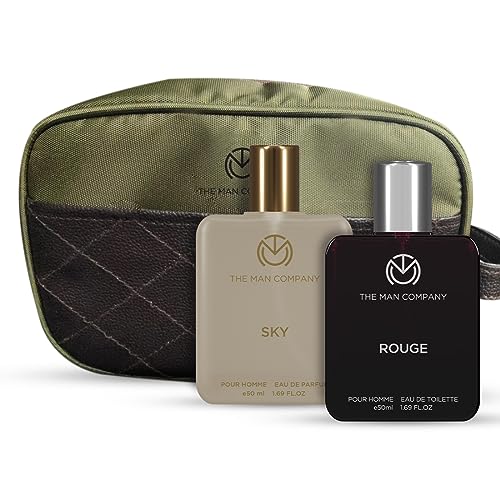 The Man Company Perfume Gift Set for Men – 50ml* 2 | Long-Lasting Fragrance | Premium Combo Set for Him | Musky & Citrusy | | Gift Set for Him | Free Travel Pouch
