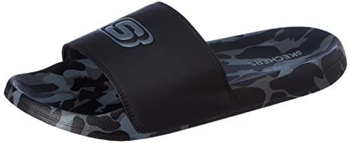 Skechers mens SIDE LINES 2.0-VERMAKE BLACK/GRAY Flip Flop -10 UK (11 US) (8790102)