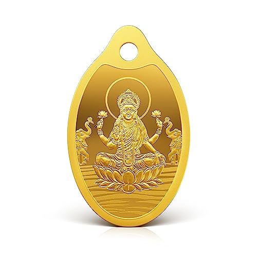 MMTC-PAMP 24k (999.9) Lakshmi 2 gm Yellow Gold Pendant