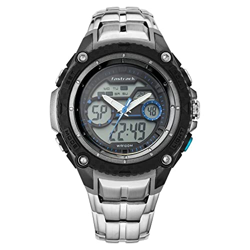Fastrack Deux Machina Analog-Digital Blue Dial Men’s Watch-NN38053PM03/NN38053PM03