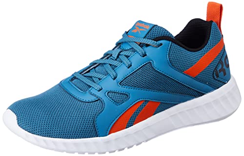 Reebok Men Rout 2 M Steely Blue/PUPM Orange/Black 11