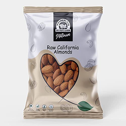 WONDERLAND FOODS Platinum California Almond (Badam) 500g Pouch