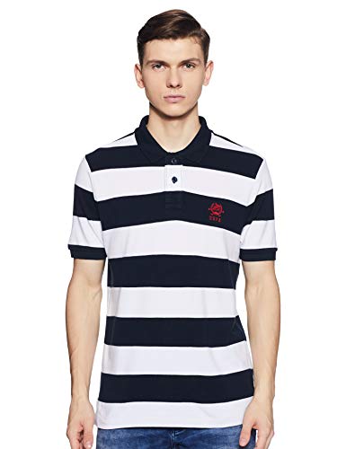 US Polo Association Men’s Solid Regular fit T-Shirt (8905034372036_Navy S)