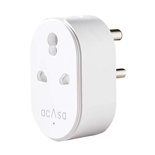 Acasa 16A Wi-Fi Pro Smart Plug | Alexa & Google Home Compatible | Surge Protector & Energy Monitor for High Power Appliances