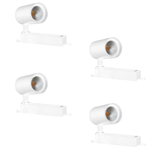 PHILIPS 20-watt Ceiling Spot White Track Light | Indoor Ceiling Focus Light with Flexible Rotatable Head for Kitchen, Living Room & Display Shops | Warm White, Pack of 4