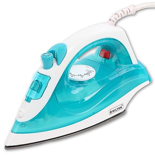 Milton Supreme 1300W Steam Iron | PTFE Non-Stick Coating Soleplate | 360 degree Swivel Cord | Adjustible Thermostat Control | Spray Function & Steam Burst Function For Hassle-free Operation