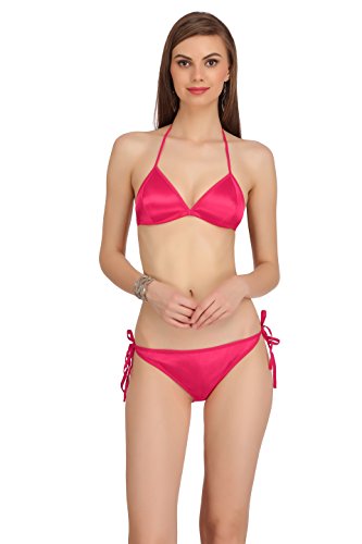 Fashion Comfortz Women’S Girls Satin Nylon Spandex Sexy Bra Sexy Panty,Non Padded Bikini Swimwear Lingerie Set,Women’S Girls Ladies Undergarments,Sexy Lingerie Beach Innerwear For Women Girls Ladies
