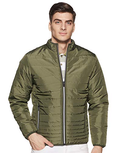 Cazibe Women’s Regular Fit Men’s Jacket (11111BT_Olive_L