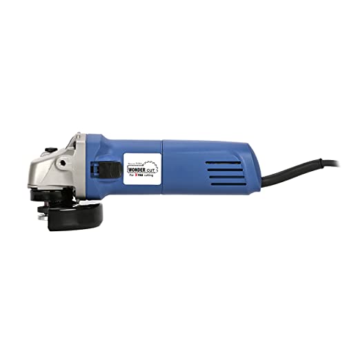WONDERCUT WC-AG-6-100 Angle Grinder, 800W, 4 Inch (100mm), 11000 RPM, 3-Position Auxiliary Handle for Grinding, Cutting, Stripping & Polishing, with Protective Guard and Side Switch