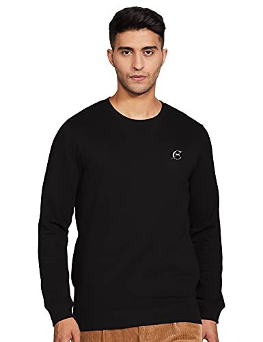 LAWMAN PG3 Men’s Cotton Crew Neck Sweatshirts (LW-SWT-CT-STR-1 FSRNDNK BK_BLACK_L)