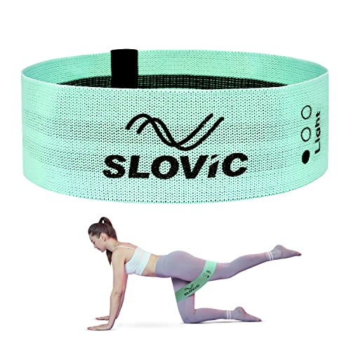 SLOVIC Resistance Bands for Workout for Women with 30+ Workout Guide (10-25 Lbs) Anti Slip Loop Hip Band for Women & Men Mini-Loop Booty Bands for Glutes and Squats Exercise, Suitable for Home & Gym