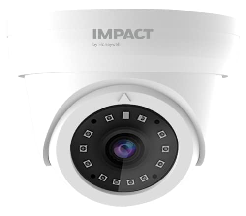 IMPACT by Honeywell 5MP high Resolution Dome CCTV Camera I 1/2.7” Progressive Scan Digital Image Sensor I 3.6MM Lens Upto 20M IR Distance Isoft OSD Controller I Made in India I Plastic Housing-White