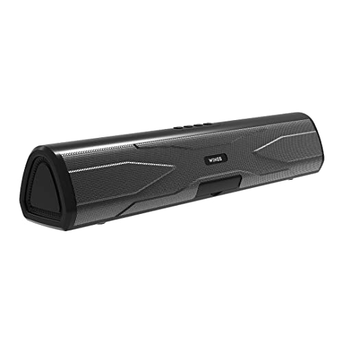 Wings Centerstage 300 Soundbar with TWS Bluetooth 5.0, Powerful 20W Output, 2500 mAh Battery and 7 Hours of Playback, Quad Mode | Mini Music System with Mic | Portable Bluetooth Party Speakers
