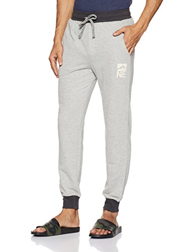 Amazon Brand – Symbol Men’s Regular Track Pants (TRK17-01_Grey Melange_Small)