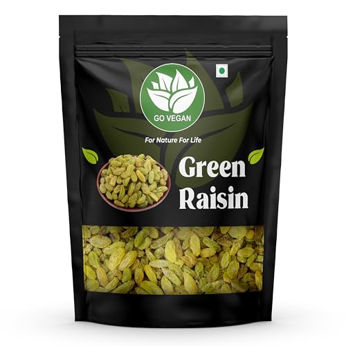 Go Vegan Green Raisins Seedless Green Raisins Hari Kishimish (1 Kg)