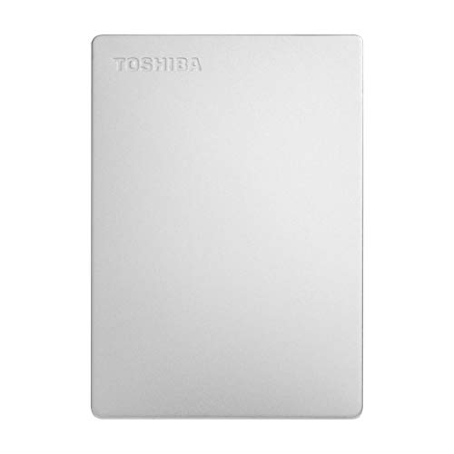 TOSHIBA Canvio Slim 2TB Portable External HDD – USB 3.0 for PC Laptop Windows and Mac, 3 Years Warranty, External Hard Drive – Silver