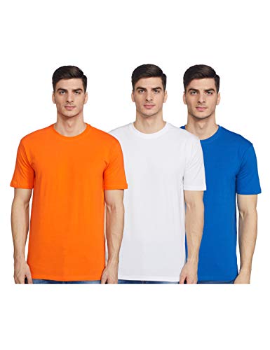 Joshua Tree Men’s Plain Regular fit T-Shirt (ORBW-12_Multicolour M)