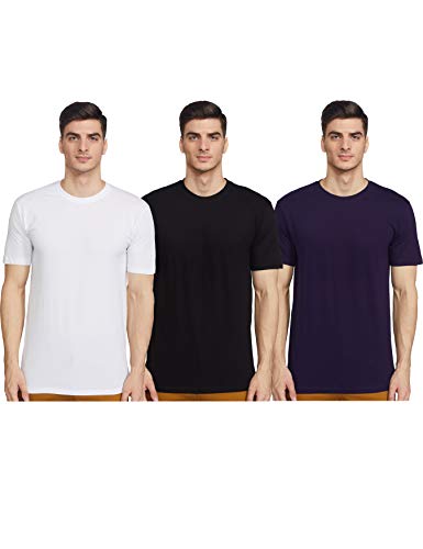Joshua Tree Men’s Plain Regular fit T-Shirt (WBNB-10_Multicolour M)