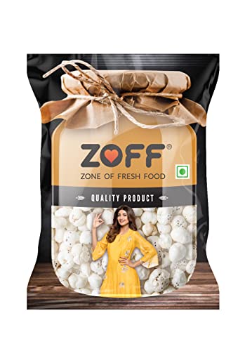 Zoff Lotus Seeds | Fox Nuts Small Size | Phool Makhana | 100GM Pack of 4 | 400g