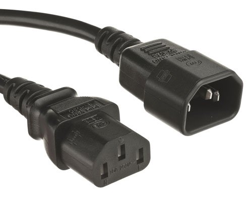 Technotech Computer Power Extension Cable Cord 1.5 Meters