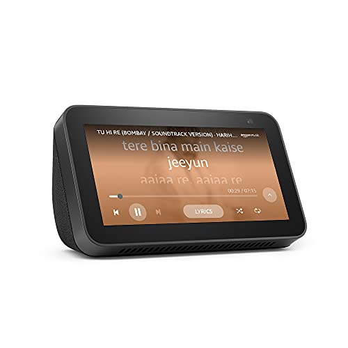 All new Echo Show 5 (2nd Gen, 2021 release) – Smart speaker with 5.5″ screen, crisp sound and Alexa (Black)