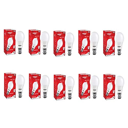 Eveready 9W B22D LED Cool White Bulb, Pack of 10 (8901691018034)