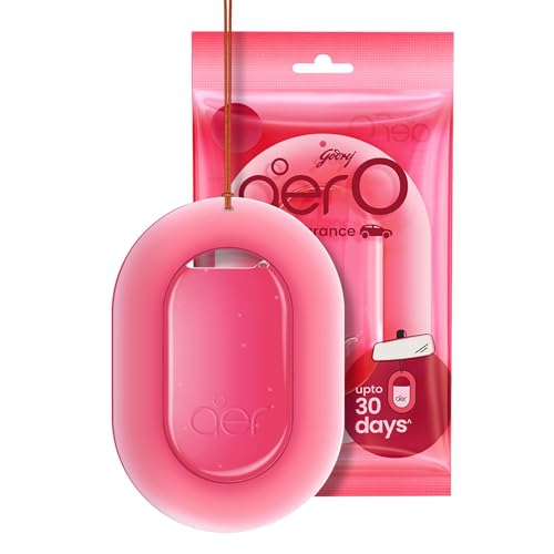 Godrej aer O – Hanging Car Air Freshener | Car Accessories | Rose Blossom (7.5g)