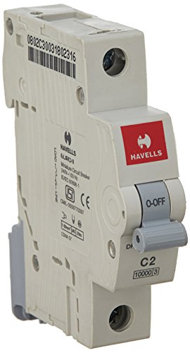 Havells DHMGCSPF006 PVC Plastic 6A MCB SP C Curve (White)