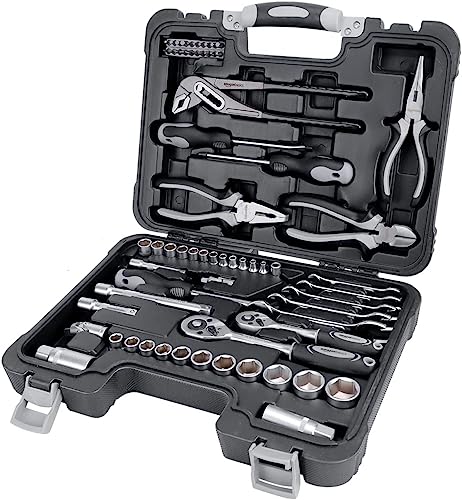 amazon basics Household Tool Set, 65 Pieces
