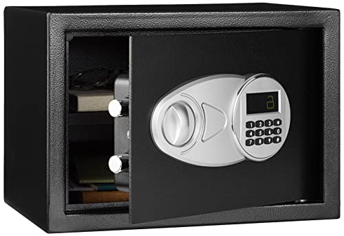 Amazon Basics security safe with programmable electronic keypad, 14L