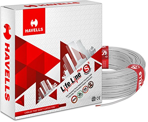 Havells Lifeline Cable WHFFDNEA14X0 4 sq mm Wire (Grey)