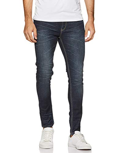 Spykar Men’s Slim Jeans (MYNR-01AG-65_DK.Blue_36)