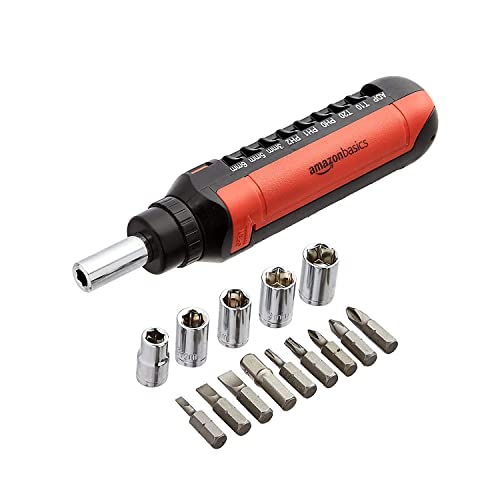 amazon basics 15-in-1 Magnetic Ratchet Wrench and Screwdriver Set